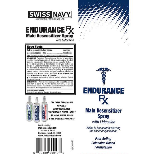 Swiss Navy Endurance RX Spray 15ml