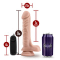 Dr Skin Dr James 9in Vibrating Cock with Suction Cup Vanilla