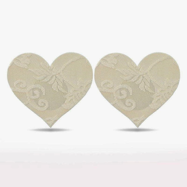 Lace Heart and Flower Nipple Pasties - Two sets pack
