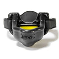Piss trough strap on mouth gag Black/Yellow