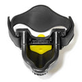 Piss trough strap on mouth gag Black/Yellow