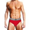 Prowler Open Back Brief Red/White