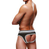 Prowler Open Back Brief Black/White - 2 sizes