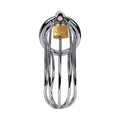 Silver Metal Birdcage Cock Cage