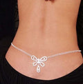 Back chains body chains in glittering crystal 6 design choices