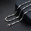Necklace in titanium steel 40, 50, 60cm in 4 thicknesses