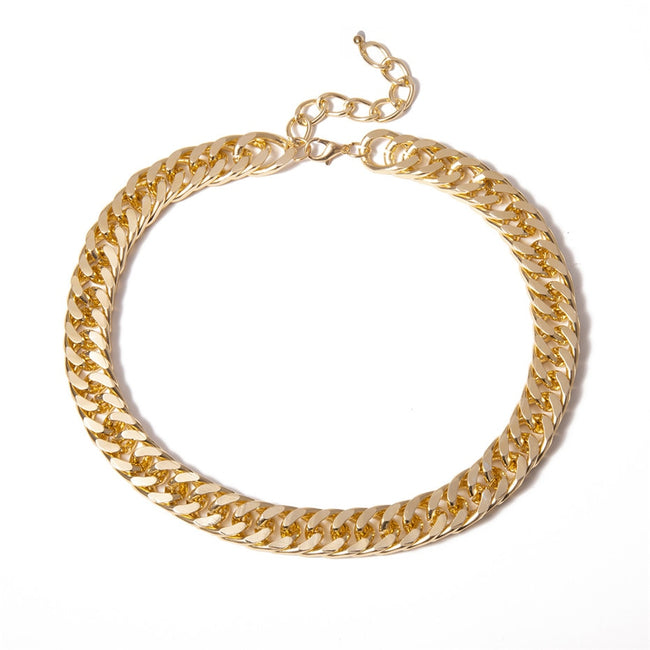 Necklace chunky gold links