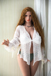 Vicky 171cm tall Redhead sex doll with light tan skin tone B102 x W54 x H97cm