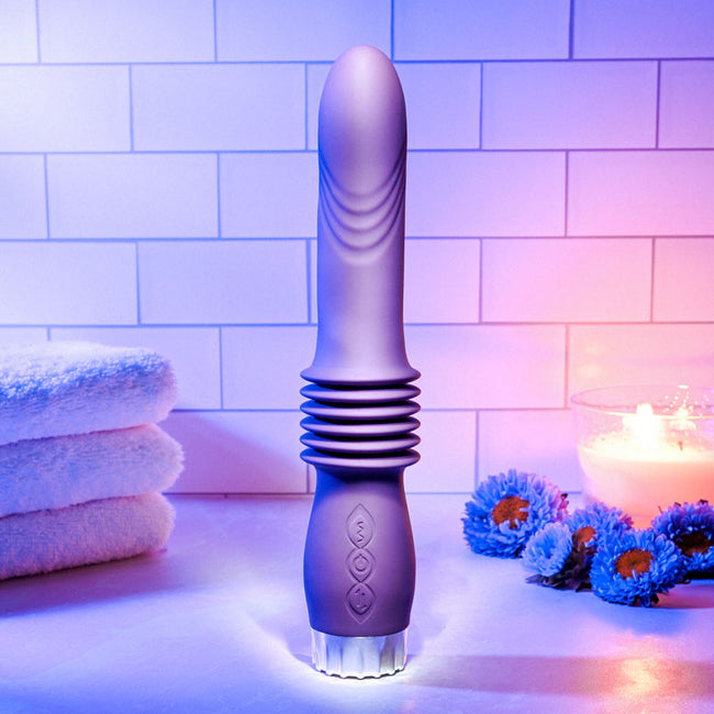 DEEP LOVE THRUSTING WAND - 24.7 cm USB Rechargeable Thrusting Vibe