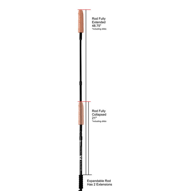 Master Series Dick Stick - 17cm Dildo AND 70cm Extendable Rod
