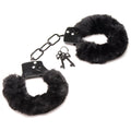 Master Series Cuffed in Fur - Fluffy Handcuffs BLACK