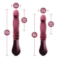 Temptasia Trixie Thrusting Dildo - Wine  25.4 cm USB Rechargeable Thrusting Dildo