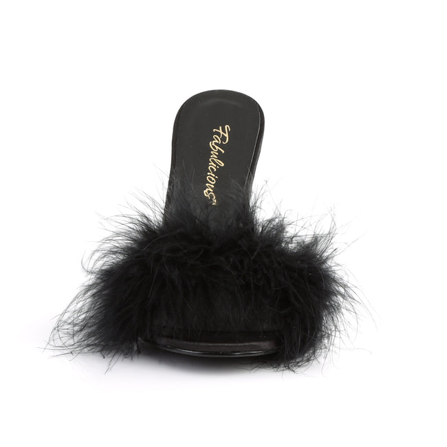 Classique 01F Slipper with 4 inch heel - Black