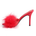 Classique 01F Slipper with 4 inch heel - Red