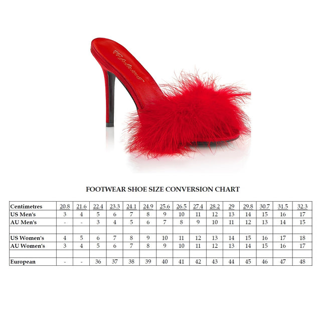 Classique 01F Slipper with 4 inch heel - Red