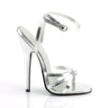 Domina 108 Sandal with 6 inch heel - Silver Metallic