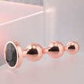 Gender X GOLD DIGGER Small Butt Plug with Black Gem Base