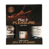 Hemp Seed Play & Pleasure Gift Set - Vanilla Flavoured Edible Candle with Lube & Cleaner