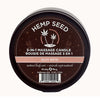 Hemp Seed 3-In1 Massage Candle Crushed Clove, Peppermint Candies & Vanilla Bean