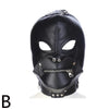 PU Leather Hood for BDSM Style B