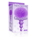 The 9's Cottontails Beaded Butt Plug with Bunny Tail PURPLE