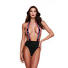 Lapdance $$$ Logo Elastic Suspender Teddy - One Size
