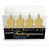 Happy Fucking Birthday FU Novelty Party Candles - Set of 4