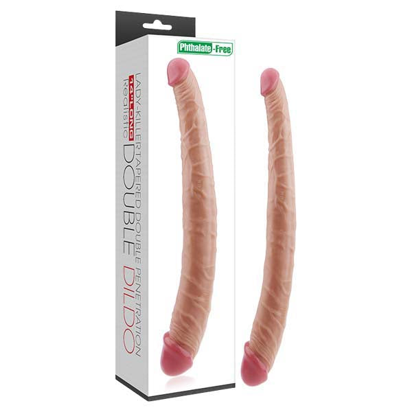 Lady-Killer Tapered Double Dildo - 35.5 cm (14'') Double Dong