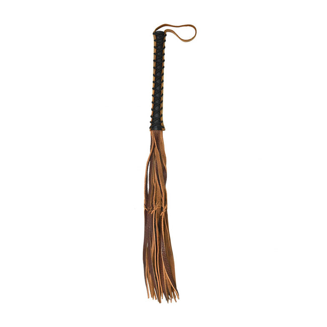 OUCH! Italian Leather 12 Stylish Tails & 12 Inch handle -  84 cm Flogger Whip