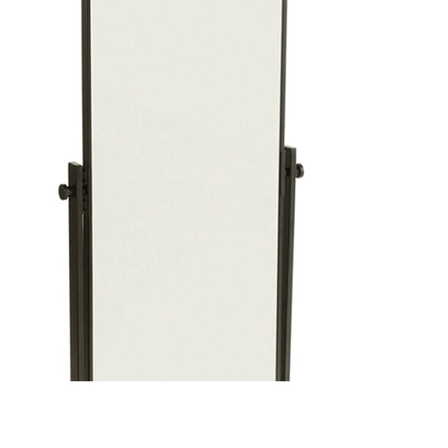 Mirror on wheels with adjustable angle Black frame