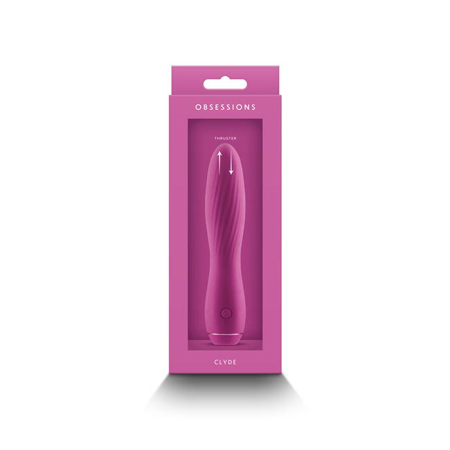 Obsessions Clyde Dark - 17.2 cm USB Rechargeable Silicone Vibrator