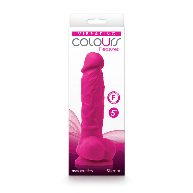 Colours Pleasures 12.7 cm Vibrating Rechargable Dong - Pink