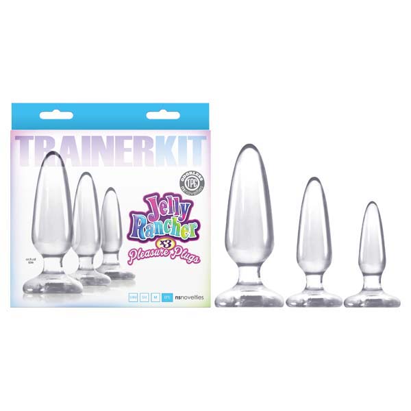 Jelly Rancher Trainer Kit - Clear Butt Plugs Set of 3 Sizes