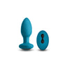 INYA Alpine 9.8 cm USB Rechargeable Vibrating Butt Plug with Remote TEAL