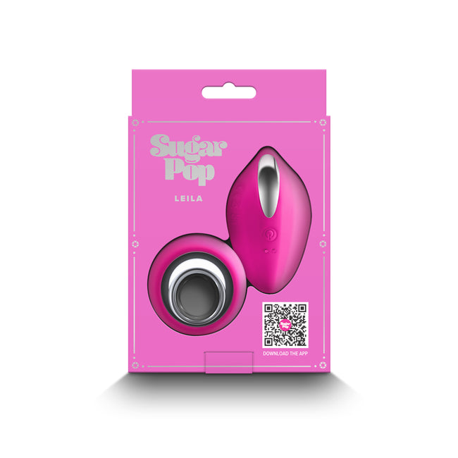Sugar Pop Leila - Rechargeable Panty Vibrator with Remote & App control PINK