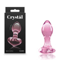 Crystal Heart 9 cm Glass Butt Plug