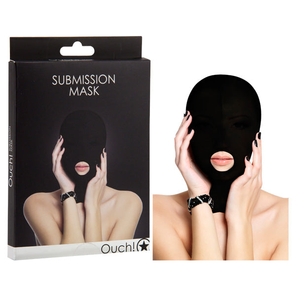 Ouch! Submission Hood Mask - Black