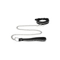 OUCH! Diamond Studded Collar With Leash -  Restraint