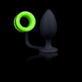 OUCH! Glow In The Dark Butt Plug with Cock Ring -  9.8 cm