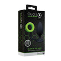 OUCH! Glow In The Dark Butt Plug with Cock Ring -  9.8 cm