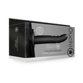 Ribbed Curved Hollow Strap on Set 20cm - Black