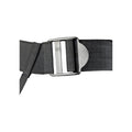 Ribbed Curved Hollow Strap on Set 20cm - Black