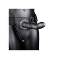 OUCH! Curved Hollow Strap-on - Gunmetal Grey 20 cm