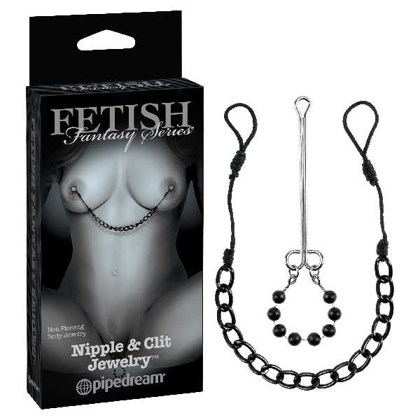 Fetish Fantasy Series Limited Edition Nipple & Clit Jewelry -  Non-Piercing Body Jewelry - 2 Piece Set