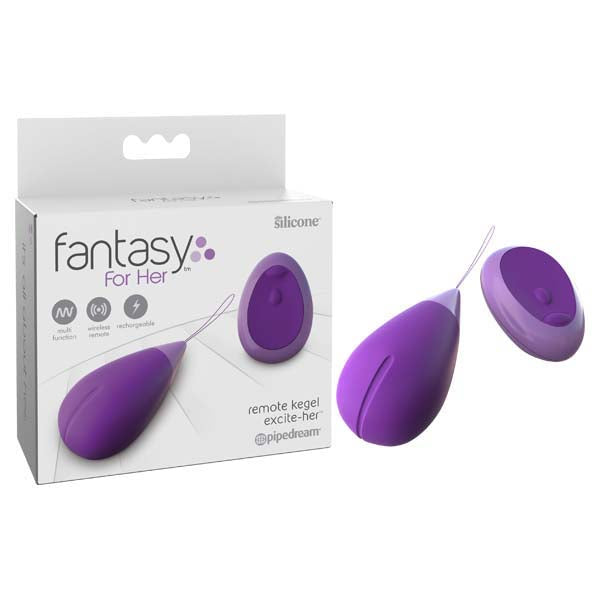 Fantasy For Her Remote Kegel Excite-Her -  USB Rechargeable Vibrating Kegel Trainer with Wireless Remote