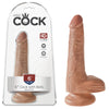 King Cock 6'' Cock with Balls - Tan 15.2 cm Dong