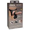 King Cock Elite Ultimate Vibrating Silicone Body Dock Kit with 17.8 cm Vibrating Dong & Balls