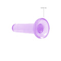 REALROCK Non Realistic Dildo With Suction Cup - Lilac 13.5 cm Dong