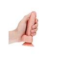 REALROCK Curved Realistic Dildo Dong with Balls 15cm - Flesh