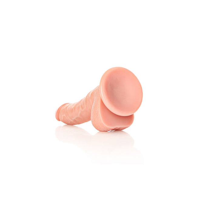 REALROCK Curved Realistic Dildo Dong with Balls 18cm - Flesh